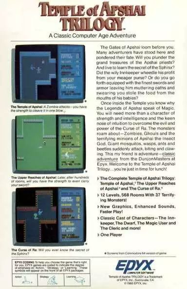Image n° 2 - screenshots  : Temple of Apshai Trilogy